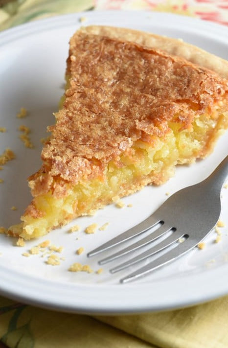 Toasted coconut pie